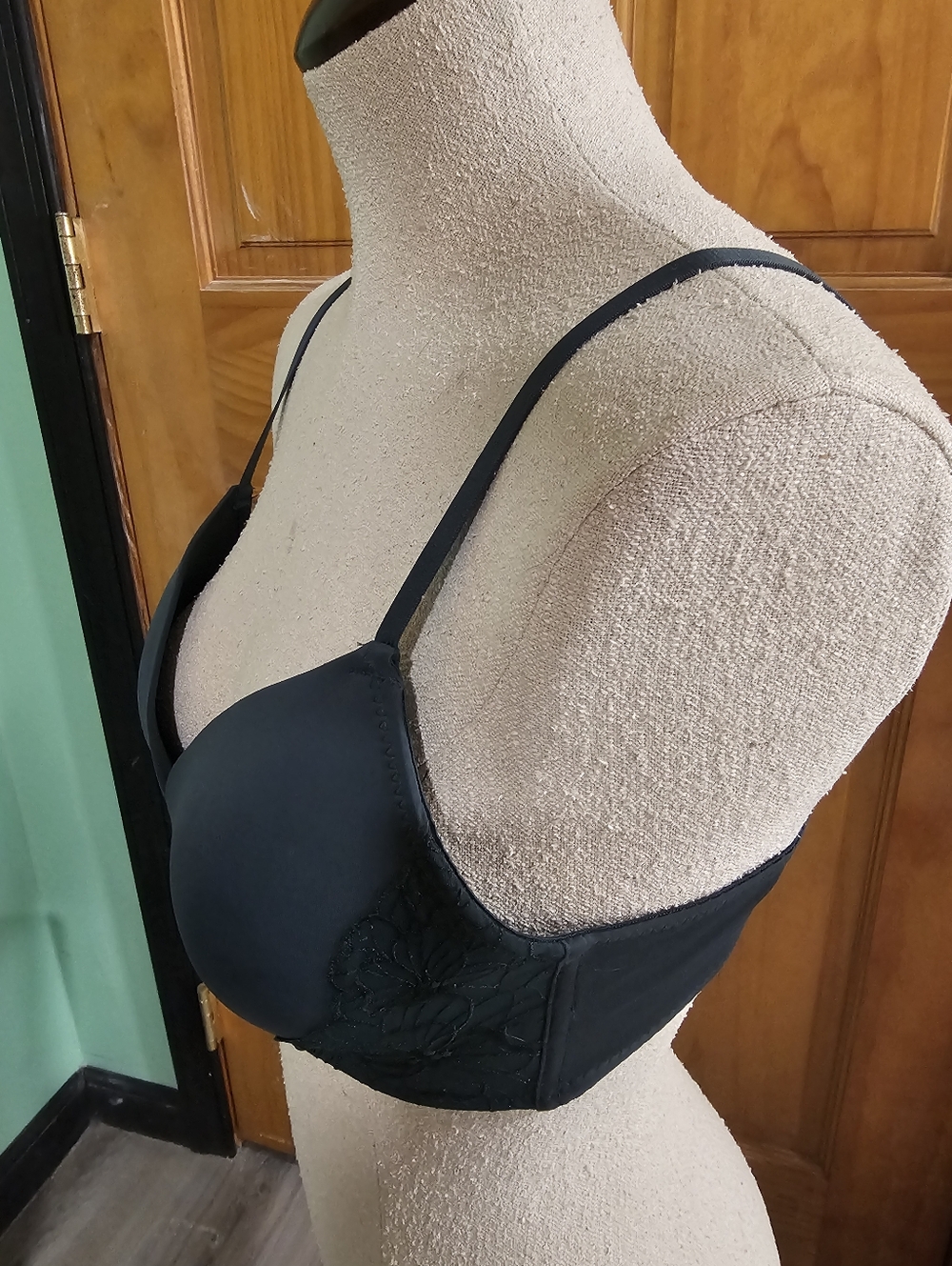 Rich, Deep Green Wireless Slight Push-Up Bra - Anne Klein - Picture 3 of 9